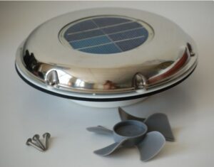 Solární ventilátor nerezový - Obrázek 1