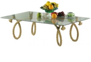 Stůl se skleněnou deskou obdélník - Obrázek 1