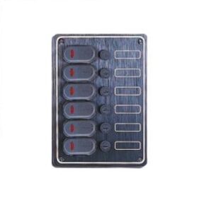 Vodotěsný ovládací panel se 6 spínači