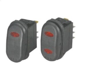 Vodotěsný spínač s LED osvětlením EIN-AUS - 3 pólový, 12V, 15A - Obrázek 1