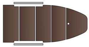 KOLIBRI KM-300 D, vyztužená dřevěná podlaha - šedý - Obrázek 2