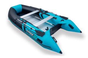 Gladiator CLASSIC B420 AL nafukovací člun s hliníkovou podlahou - černo-tyrkysový - Obrázek 1