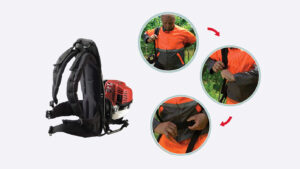 HONDA UMR 450 T vyžínač nesený na zádech, oblouková rukojeť, motor GX50 + olej zdarma - Obrázek 7