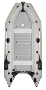 KOLIBRI KM-360 D, vyztužená hliníková podlaha - šedý