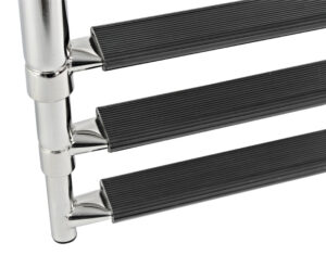 Nerezový teleskopický žebřík 31,5 cm - 4 schůdky - Obrázek 4