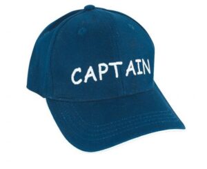 Kšiltovka s nápisem CAPTAIN modrá - Obrázek 1