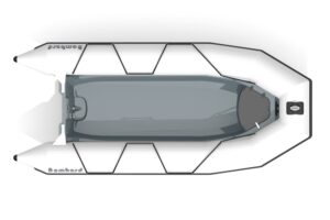 Nafukovací člun Bombard Explorer 420 Strongan světle šedý - Obrázek 2