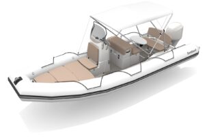 Bombard Sunrider 700 NEO nafukovací člun sv. šedý / pebble - Obrázek 3