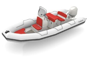 Bombard Sunrider 650 Strongan nafukovací člun sv. šedý / fire - Obrázek 4