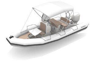 Bombard Sunrider 650 Strongan nafukovací člun světle šedý / Pebble - Obrázek 3