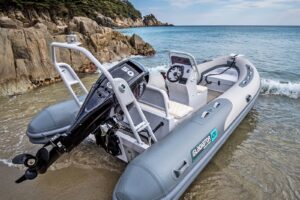 Gladiator Rib 470 AL nafukovací člun s hliníkovou podlahou a konzolí - šedý - Obrázek 4