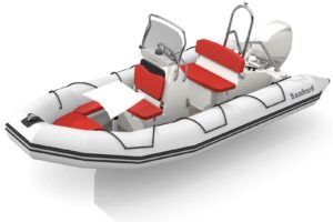 Bombard Sunrider 500 Strongan nafukovací člun světle šedý / oheň - Obrázek 3