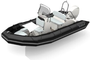 Bombard Sunrider 500 Strongan nafukovací člun černý / sv. šedý - Obrázek 3