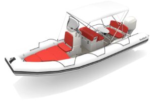 Bombard Sunrider 700 NEO nafukovací člun sv. šedý / fire - Obrázek 3