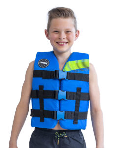 JOBE NYLON LIFE VEST KIDS BLUE plovací vesta 30-40 kg