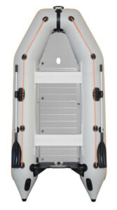 KOLIBRI KM-330 D, vyztužená hliníková podlaha - šedý