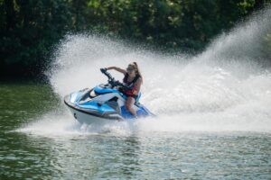 YAMAHA JetBlaster DLX 2026 vodní skútr, azurově modrý a bílý - Obrázek 4