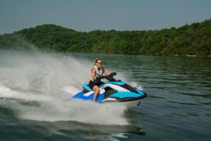 YAMAHA JetBlaster DLX 2026 vodní skútr, azurově modrý a bílý - Obrázek 6