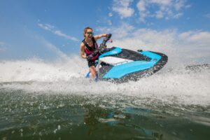 YAMAHA JetBlaster DLX 2026 vodní skútr, azurově modrý a bílý - Obrázek 9