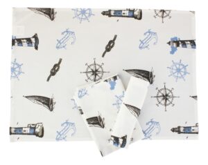 Sada lodních kuchyňských utěrek 3 ks s námořním motivem - Obrázek 1