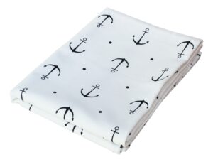 SEA-CLUB Bavlněný povlak na polštář bílý s motivem kotvy - 80 x 40 cm - Obrázek 5