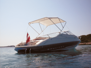 Bimini SUNWORLD III hliníková stříška na člun - šířka 185-215cm, průměr trouby Ø20mm - Obrázek 2