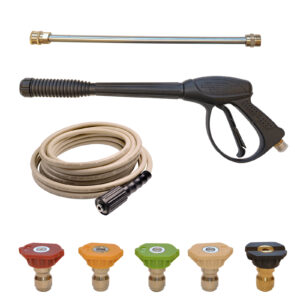 Sada: tlaková pistole, nástavec, trysky a hadice - Obrázek 1