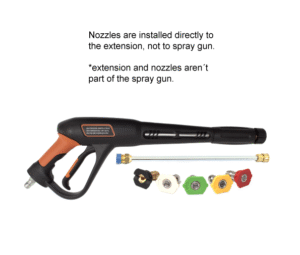 Vysokotlaká vodní pistole QC 3/8″ - Obrázek 2