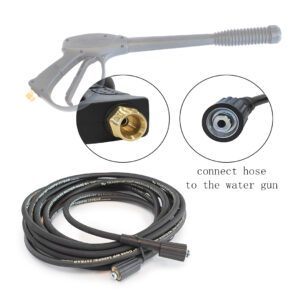 PVC černá vysokotlaká hadice 7,62m 3200PSI 220bar - 1/4″ - Obrázek 2