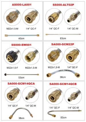 Nástavec na čištění okapů QC 1/4“- M / QC 1/4″- F 38cm - Obrázek 6
