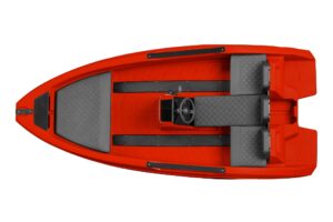 SEASTORM 12 HDPE Extra odolný plastový člun červený – 366 cm - Obrázek 3