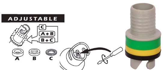 Ilustrační nákres pro instalaci bajonetového adaptéru BRAVO SP138