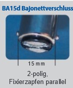 LED žárovka BA15d rozměry a typ patice