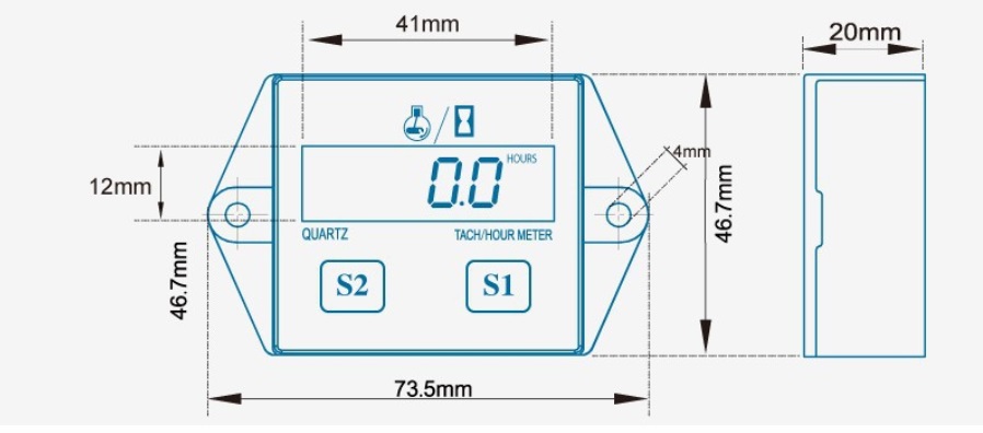 Parametry otáčkoměru