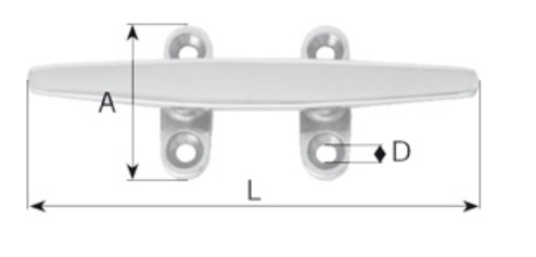 Nerezový úvazník se 4 dírkami 200 mm