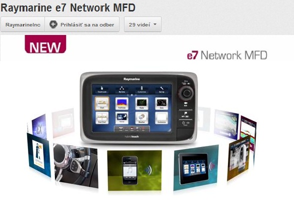 Raymarine E7 video prezentace