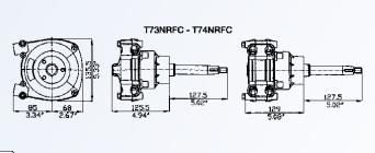 Rotační převodovka řízení T73NRFC